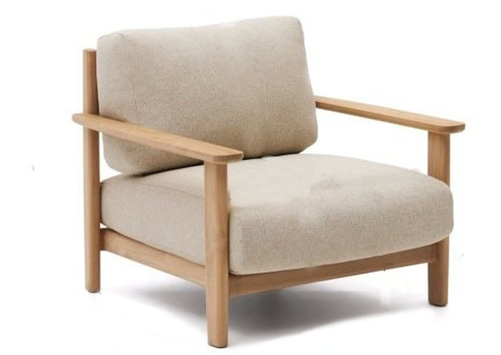 Scandinavian Solid Wood Armchair 